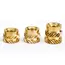 100-250pcs M3 Insert Brass Nut Hot Melt Knurled Thread Heat Embedment Copper Nuts Embed Pressed Fit for 3D Printer Plastic Case