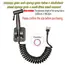 3-Piece Bathroom Flushing Set, Stainless Steel Handheld Cleaning Spray Gun, 2M, 3M, 5M Extension Pipes, and Wall Mounted Base