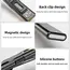 Emergency Portable Rechargeable Mini LED Keychain Flashlight 800LM Magnetic Pocket Torch Light for Work, Camping, Car Use