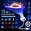 Starry Sky Light USB Plug in 360°Rotating Projector Night Light Bedroom Creative LED Night Light Moon Star Atmosphere Night Lamp