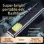 Emergency Portable Rechargeable Mini LED Keychain Flashlight 800LM Magnetic Pocket Torch Light for Work, Camping, Car Use