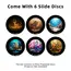 4K Galaxy Projector Lamp Disc HD Star Projector Night Disc Planetarium Projector - 6 Pcs Animal Series (Projector Not Included)