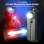 New Rechargeable Shoulder Worklight LED Red Blue Flashlight Vest with Clamp USB Charging Lantern Flashlight Running Outdoor