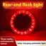 Solar Power Red Warning Flash Light Strong Magnet Truck Night Width Tail Light Brake Car Anti-Rear Collision LED Indicator Lamp