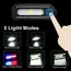 New Rechargeable Shoulder Worklight LED Red Blue Flashlight Vest with Clamp USB Charging Lantern Flashlight Running Outdoor