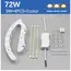 Led Module For Ceiling Lights Dimming 220V Replacement  Led Light Panel 72W 96W Energy Saving Module Lamp For Ceiling Fan Lamps