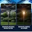 1/4 Pcs Solar Motion Sensor Light Outdoor Waterproof Lighting Dual Purpose Lawn Lamp and Wall Sconce for Garden or Porch