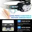 9 Led Strong Light Headlamp USB Rechageable Motion Sensor Headlight Portable Fishing Camping Outdoor Head Lamp 1200mah