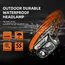 SUPERFIRE Mini Powerful  Hiking Camping Headlamp USB C Rechargeable Head Light LED Sensor Headlight Front Head Lamp For Working