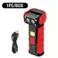 High Power Portable Flashlight Multifunctional Work Light with Clip Super Bright Pocket Torch Light LED Magnetic Mini Keychain