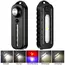 New Rechargeable Shoulder Worklight LED Red Blue Flashlight Vest with Clamp USB Charging Lantern Flashlight Running Outdoor
