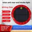 Solar Power Red Warning Flash Light Strong Magnet Truck Night Width Tail Light Brake Car Anti-Rear Collision LED Indicator Lamp