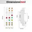 GEYA Din Rail Indicator Light 230V LED Signal Lamp Dual Pilot Lights Modular Indicator  Red Green Yellow Led Signal Light