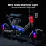 Mini LED Solar Power Car Warning Light Night Security Simulated Alarm Wireless Anti-Theft Caution Lamp Flashing Dummy Alarm Lamp