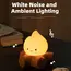 Campfire Night Lights With White Noise Creative Room Decoration Atmosphere LED Light Desk Lamp For Kids Christmas Birthday Gifts
