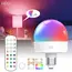 HPH LED Light Bulb Rechargeable Party Lighting Remote Control Light with Timer Dimmable RGB Light Decorative Wireless Wall Lamp