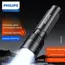 Philips SFL2146 2025 Super Bright Rechargeable Flashlight - Long Range Zoom, Portable for Outdoor & Home Use  Defensa Personal