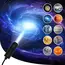 1/3/6/10 Projection Patterns LED Planet Projector Light  Rotates 360 Degrees Earth,Mercury,Mars Saturn for Gift,Room Decoration