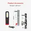 Portable USB Rechargeable Work Light Magnetic COB LED Flashlight Hanging Lamp with Built-in Battery Camping Torch