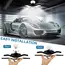 Deformable LED Bulb Garage Light with 3/5/8 Adjustable Panel LED Shop Night Lamp for Workshop Warehouse E26/E27 Ceiling Lighting