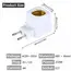 2~1PCS E27 EU/US/AU Plug LED Light Lamp Bulbs Socket Base Holder  Edison Light Bulb Adapter ON/OFF Switch Lighting Accessories