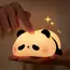 Panda LED Night Light Cute Silicone Night Light USB Rechargeable Touch Night Lamp Bedroom Timing Lamp Decoration Children's Gift