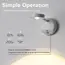 KFV Rechargeable Intelligent Human Sensing Wireless Wall Light Dimmable  3 Colors Led Spotlight for Lighting Paintings Pictures