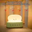 Rechargeable Cute Toaster Night Light - Toast Shape Bedside Lamp with Smile Face,Dimmable Desk Decor,Bedroom,Living Room,Gift