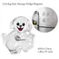 Transparent Dog Hair Storage Container Adorable Pet Keepsake Capsule Pendant With Key Ring for Pet Lovers DIY Memorial Keychain