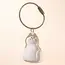 Transparent Dog Hair Storage Container Adorable Pet Keepsake Capsule Pendant With Key Ring for Pet Lovers DIY Memorial Keychain