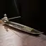 Fashionable Small Boat Incense Burner Fishing Old Man Style Incense Burner Home Indoor Sandalwood Incense Insert Incense Burner