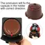 3Pcs Fit For Dolce Gusto Coffee Filter Cup Reusable Coffee Capsule Filters With Spoon Brush