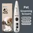 Pet Dog Electric Groomer Trimmer with LED Light Waterproof Pet Foot Hair Trimmer Low Noise Cat Dog Face Foot Ear Hip Paw Shaver