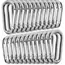 100Pcs New Aluminum Alloy Carabiner Outdoor Spring Snap Clip Water Bottle Hooks Keychain Climbing Camping Hiking Quickdraws Tool