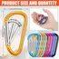 100Pcs New Aluminum Alloy Carabiner Outdoor Spring Snap Clip Water Bottle Hooks Keychain Climbing Camping Hiking Quickdraws Tool