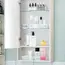 60/6/9/12Pack Drawer Organizers Clear Plastic Tub Containers for Bathroom Dressing Table Storage, Home Organization Makeup Kit