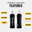WRELS Soft Flask TPU Ultralight Collapsible BPA Free Leakproof Squeeze Running Hydration Vest Marathon Hiking Foldable Bottle