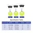 60/120PCS 10/20 Group Set Rubber Silicon Space Bean Sea Carp Fly Fishing Black Rubber Oval Stopper Fishing Float Fishing Bobber