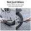 ROCKBROS Bike Pump 80PSI Schrader Presta Valve Bicyle Pump MTB Road Mini Portable Air Inflator nylon Cycling Pump Accessories