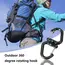 Double Clip Carabiner Outdoor Hook Clip Multi-Use Outdoor S Chain Hooks Portable Backpack Locking Hooks With 360 Degree Swivel