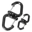 Double Clip Carabiner Outdoor Hook Clip Multi-Use Outdoor S Chain Hooks Portable Backpack Locking Hooks With 360 Degree Swivel