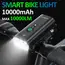 NEWBOLER 10000mAh Smart Bicycle Light Front 10000LM Bike Light Waterproof USB Charging MTB Road Cycling Lamp Bike Accessories