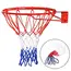 Standard Basketball Net Durable Nylon Thick Thread Three Color Universal Basketball Net Mesh Replacement