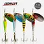 LUSHAZER Fishing Spinner Bait 9g Spoon Lure Metal Baits Treble Hook Isca Artificial Fish Wobbler Feeder Carp Spinnerbait