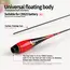 3PCS Composite Nano Luminous Float Body Foot+3PCS Tubes No Tail No CR425 Battery River Ocean Electric Fishing Tackle Tools