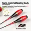 3PCS Composite Nano Luminous Float Body Foot+3PCS Tubes No Tail No CR425 Battery River Ocean Electric Fishing Tackle Tools