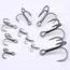 20pcs High Carbon Treble Hooks - Super Sharp, Solid Size 1#-14# Triple Barbed Steel Fishing Lure - Jigging Fishing Hook