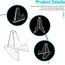 1-30PCS Clear Acrylic Coin Display Stand Holders Small Easel Rack Trading Card Holder Support for Kpop Idol Card Organizer