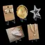 1-30PCS Clear Acrylic Coin Display Stand Holders Small Easel Rack Trading Card Holder Support for Kpop Idol Card Organizer