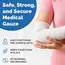 1/3/5 Rolls Disposable First Aid Wound Dressing Tear Resistant Bandage Roll Fixation Absorbent Cotton